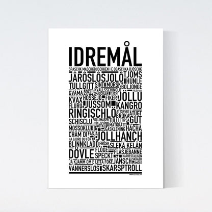 Idremål Dialekt Text Poster