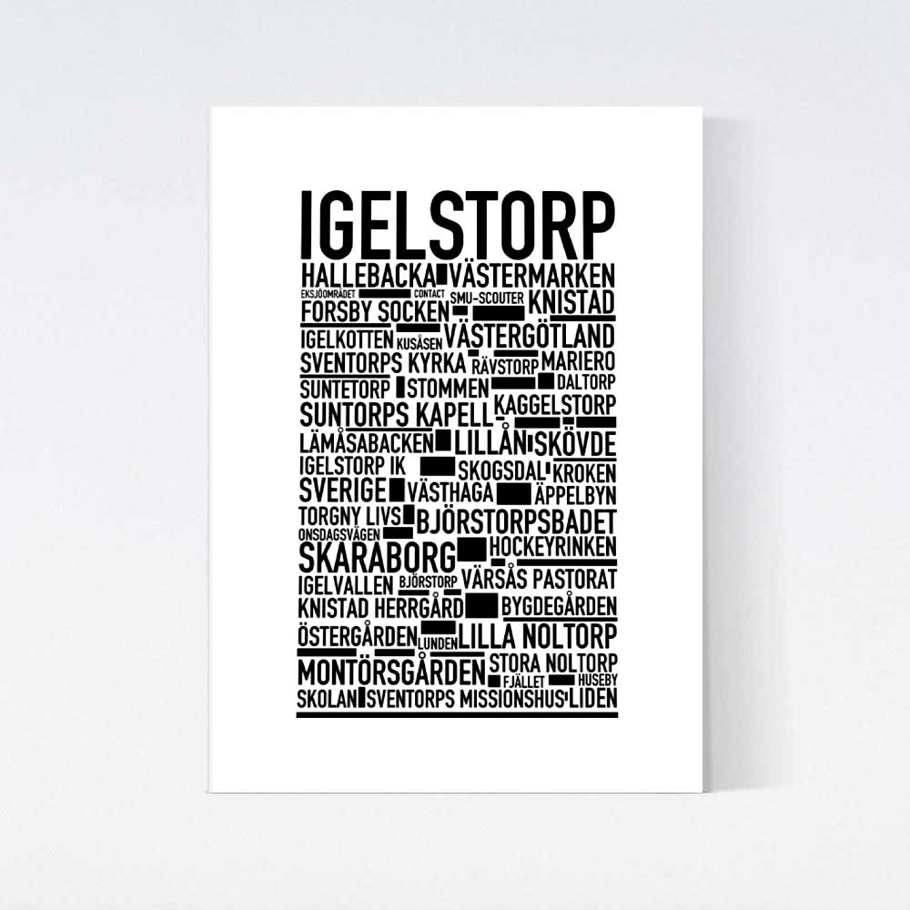 Igelstorp Text Poster