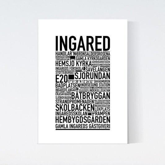 Ingared Text Poster