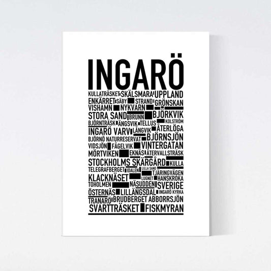 Ingarö Text Poster