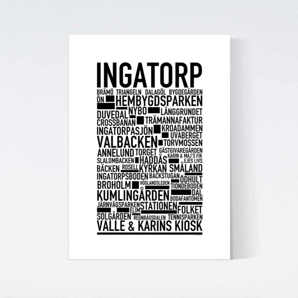 Ingatorp Text Poster