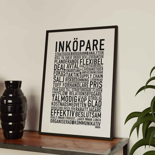 Inköpare Text Poster