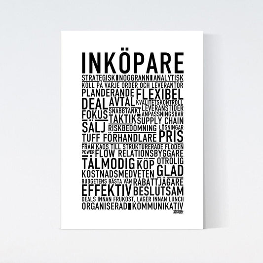 Inköpare Text Poster