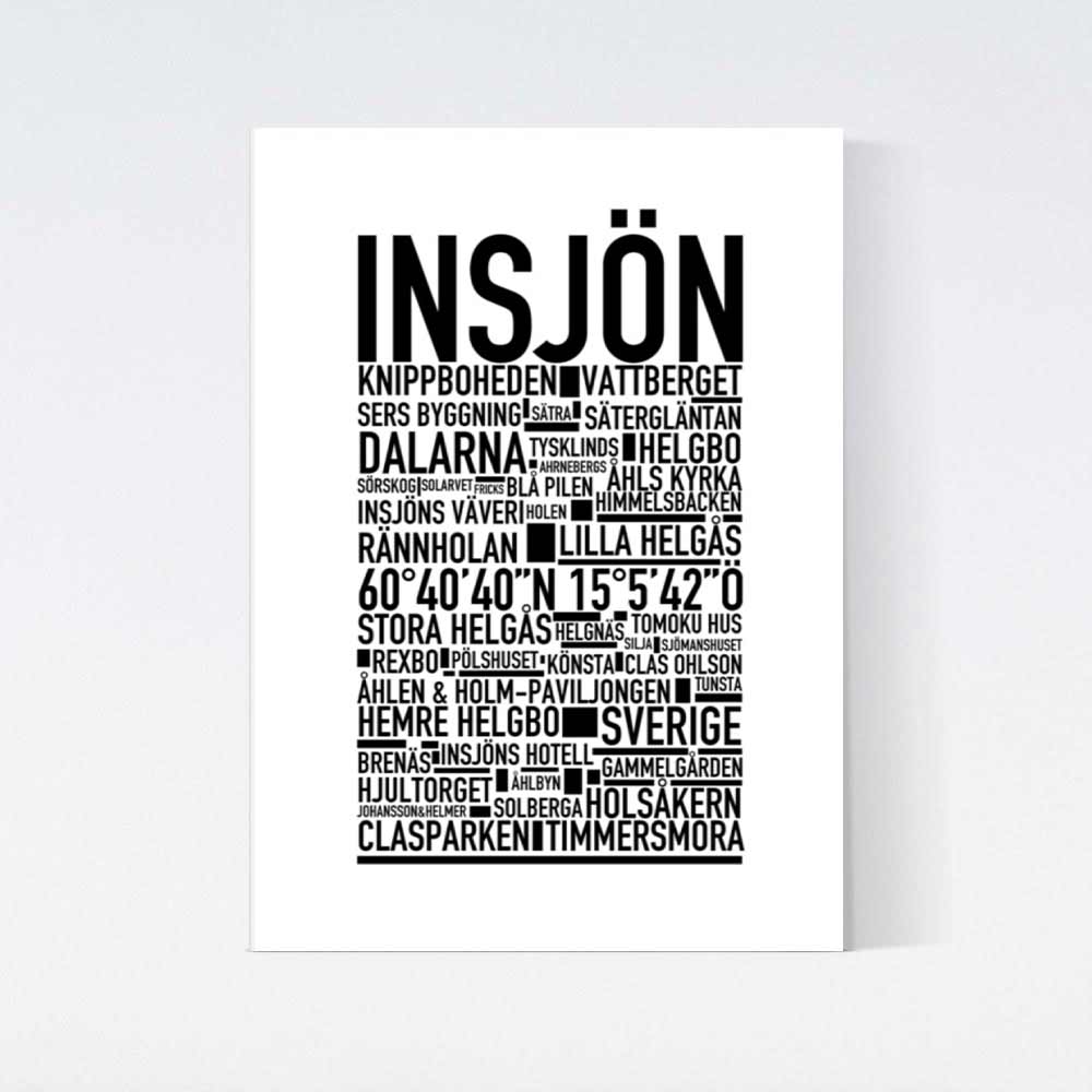 Insjön Text Poster