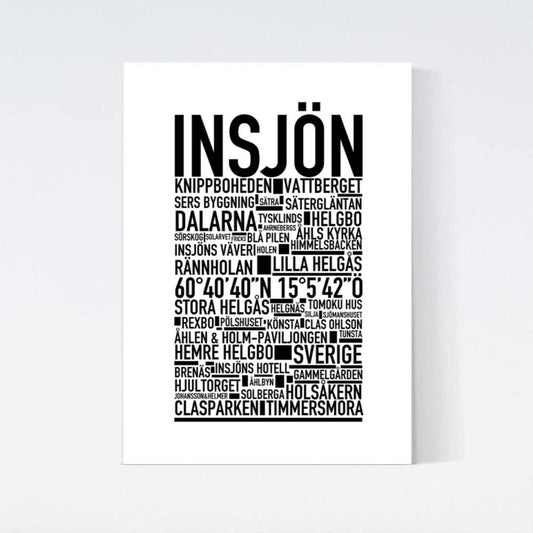 Insjön Text Poster