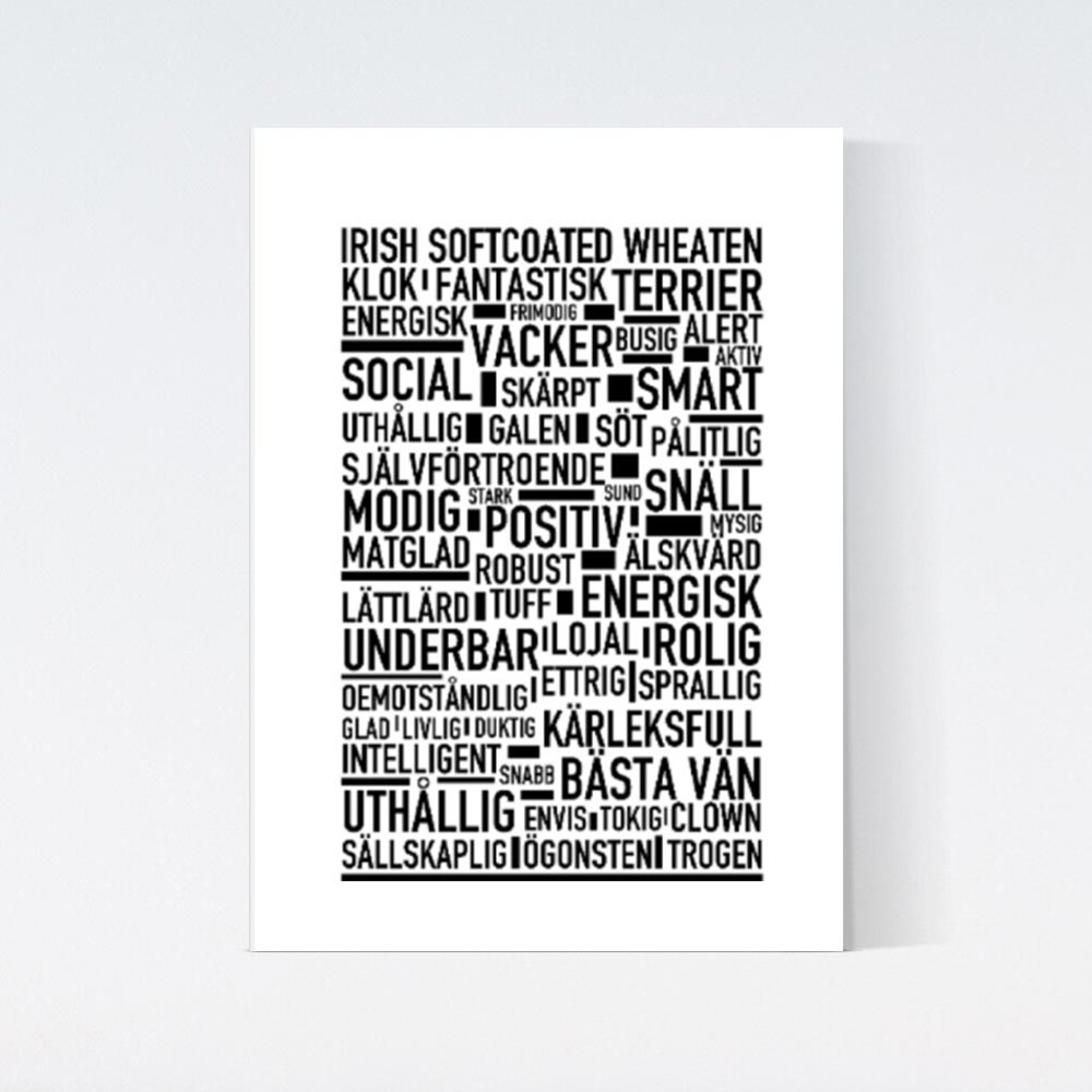 Irish Softcoated Wheaten Terrier Text Poster