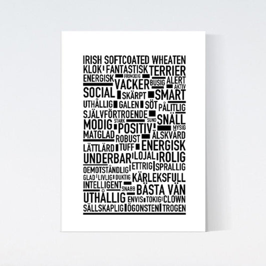 Irish Softcoated Wheaten Terrier Text Poster