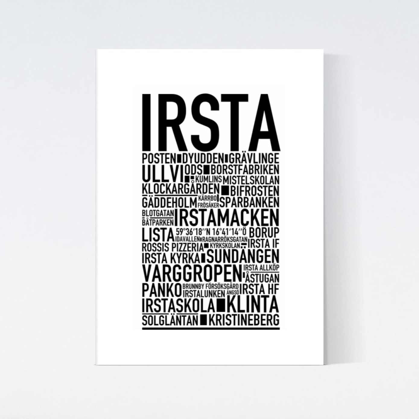 Irsta Text Poster