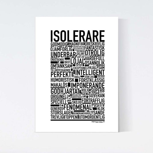 Isolerare Text Poster