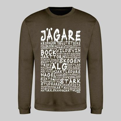 Jägare Graffiti Text Sweatshirt