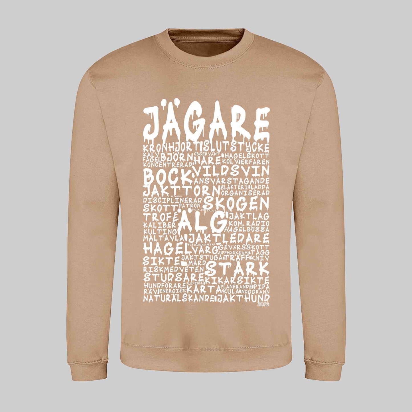 Jägare Graffiti Text Sweatshirt