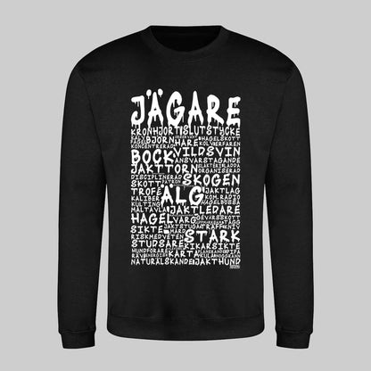 Jägare Graffiti Text Sweatshirt