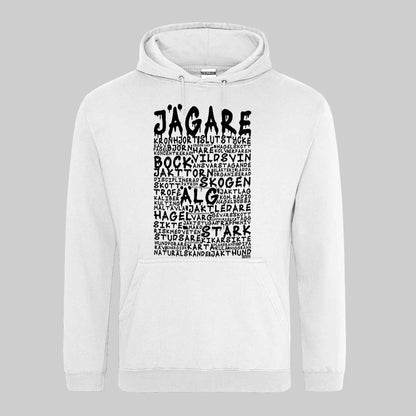 Jägare Graffiti Text Hoodie