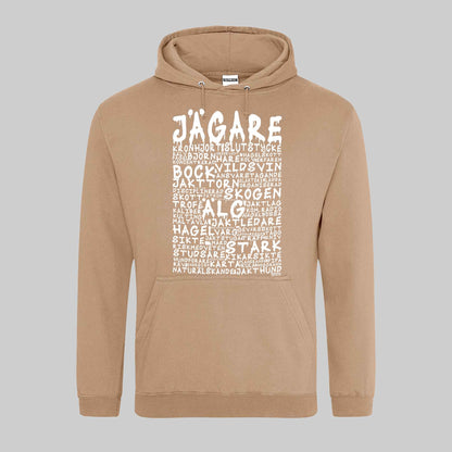 Jägare Graffiti Text Hoodie