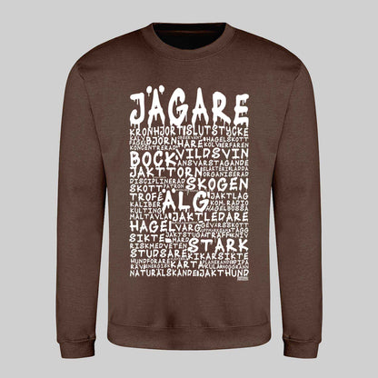 Jägare Graffiti Text Sweatshirt