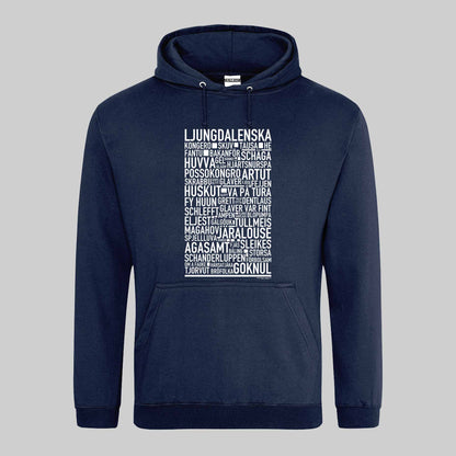 Ljungdalenska Dialekt Text Hoodie