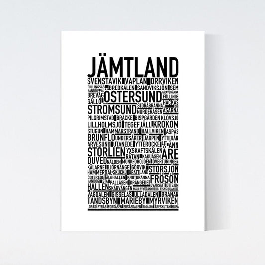 Jämtland Landskap Text Poster