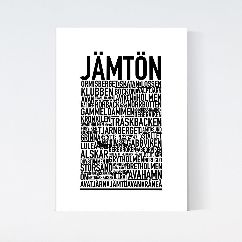 Jämtön Text Poster
