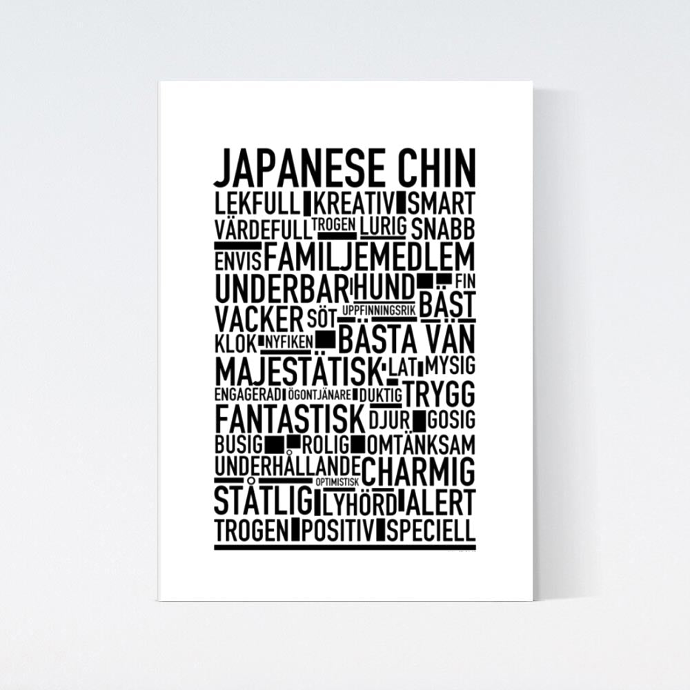Japanese Chin Text Poster