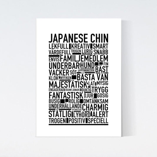 Japanese Chin Text Poster