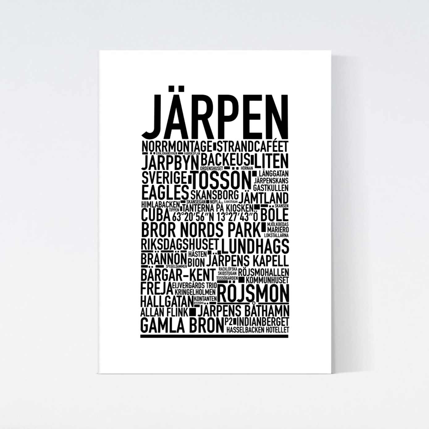Järpen Text Poster