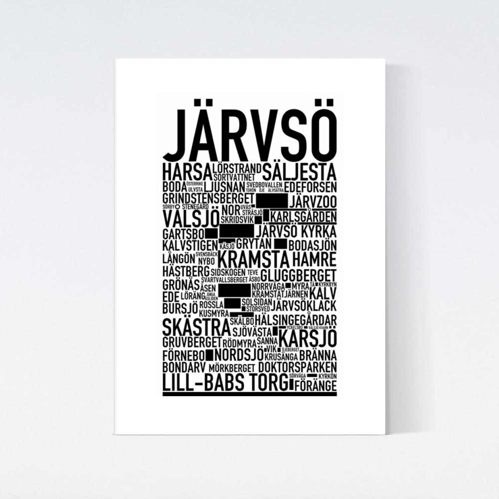 Järvsö Text Poster
