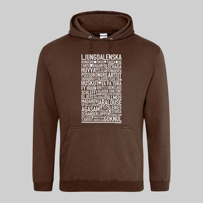 Ljungdalenska Dialekt Text Hoodie