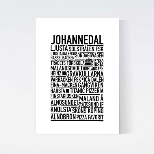 Johannedal Text Poster