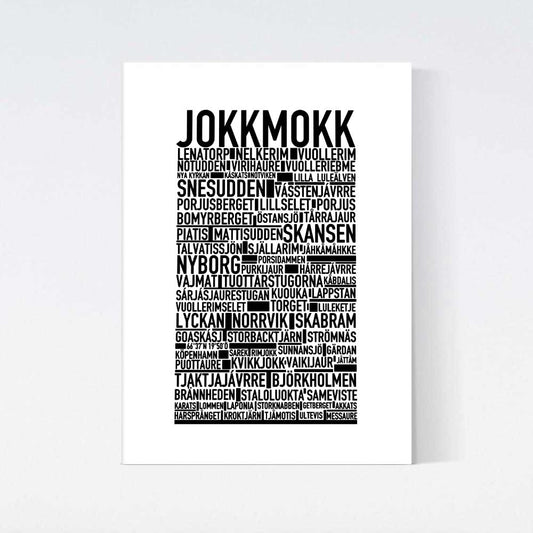 Jokkmokk Text Poster