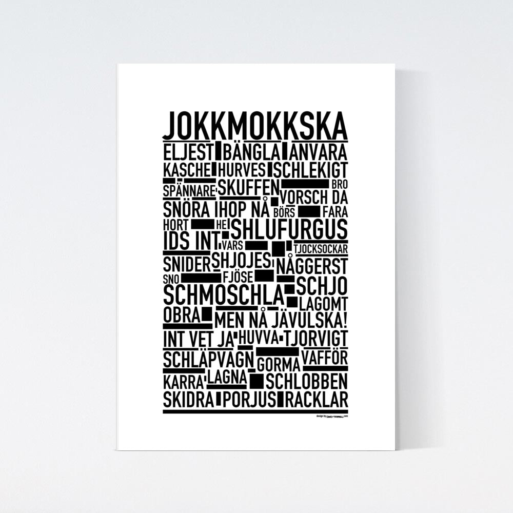 Jokkmokkska Dialekt Text Poster