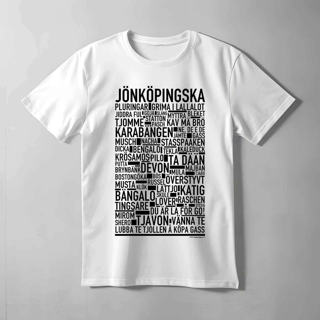 Jönköpingska Dialekt Text T-shirt