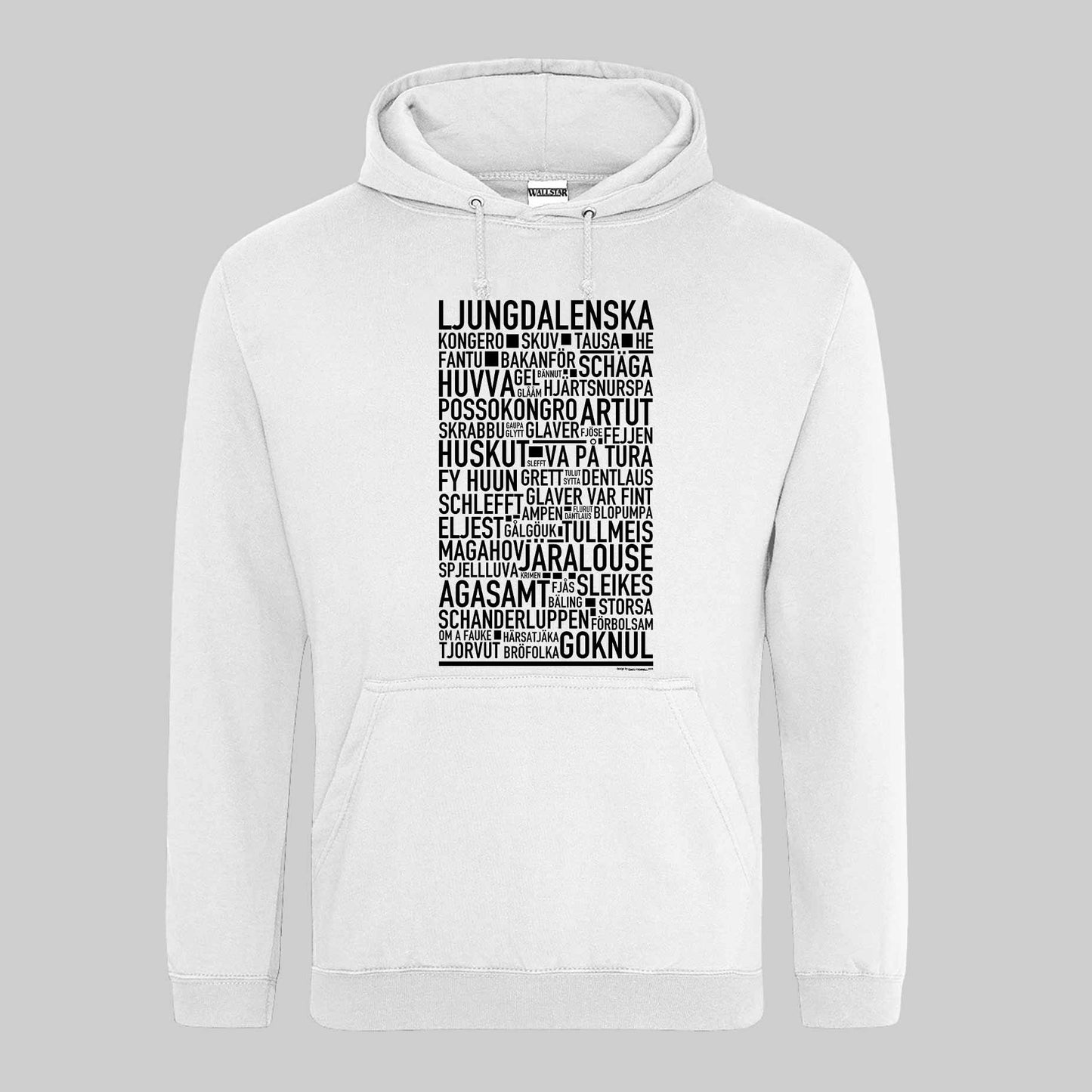 Ljungdalenska Dialekt Text Hoodie