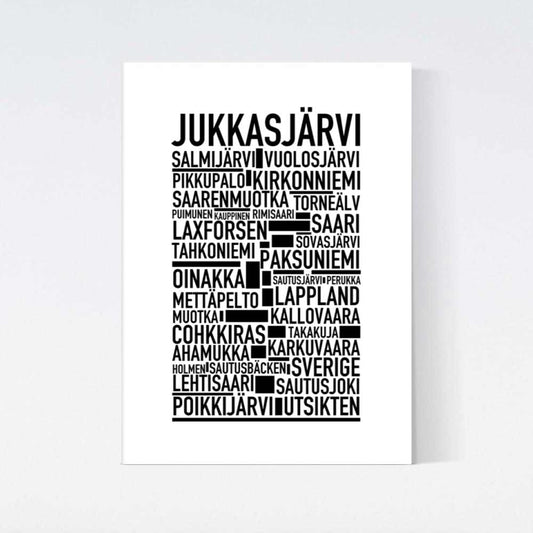 Jukkasjärvi Text Poster