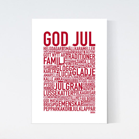 God Jul Text Poster