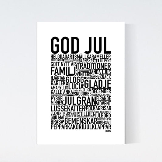 God Jul Text Poster