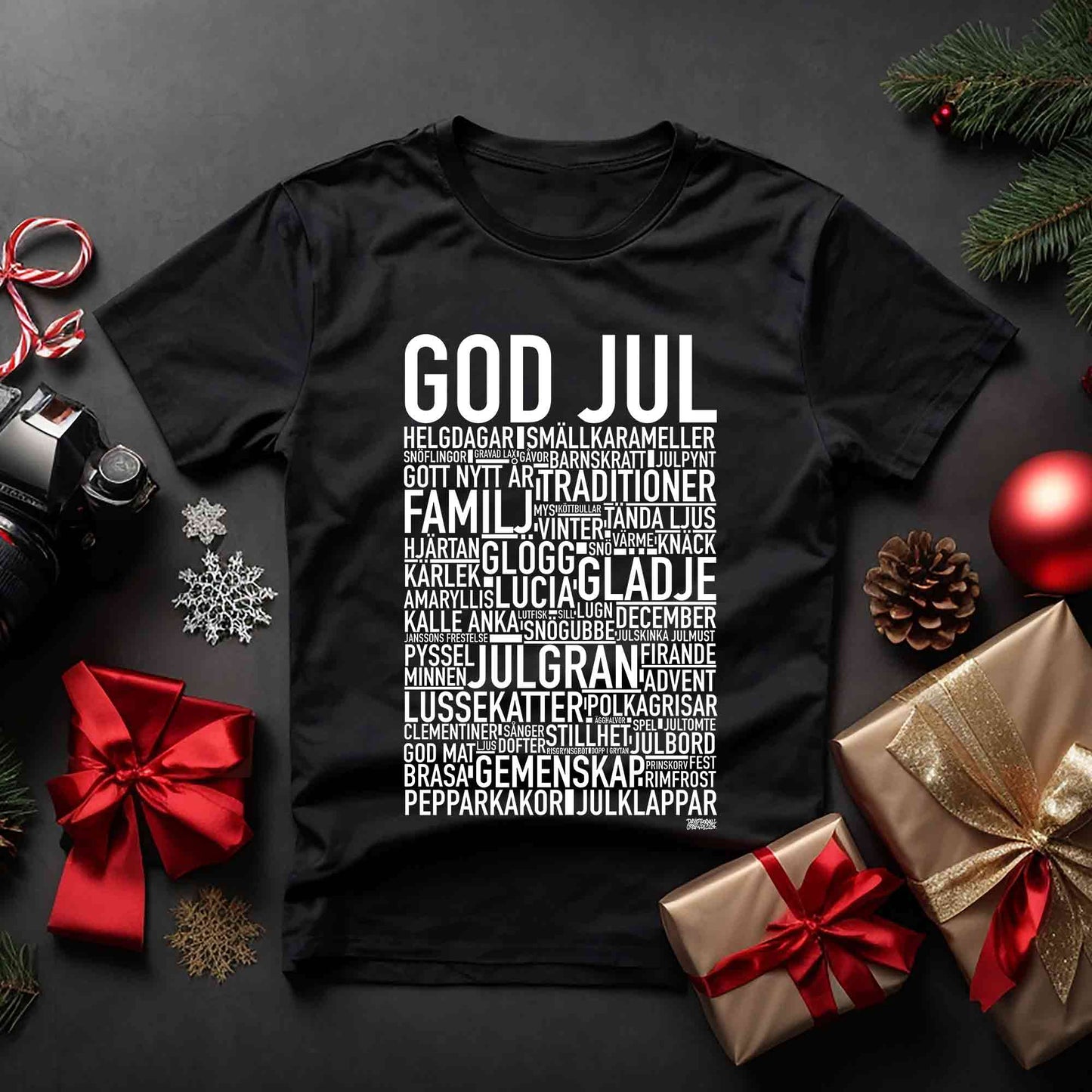 God Jul Text T-shirt