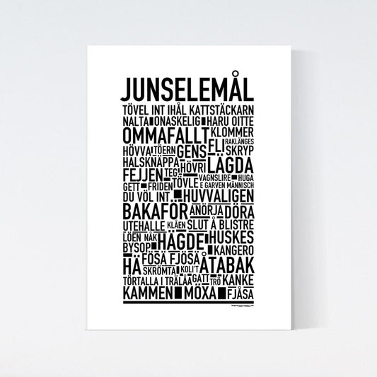 Junselemål Dialekt Text Poster