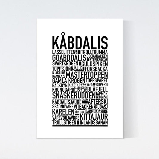 Kåbdalis Text Poster