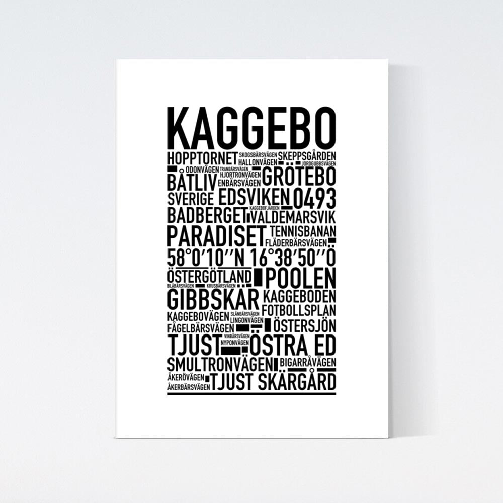 Kaggebo Text Poster