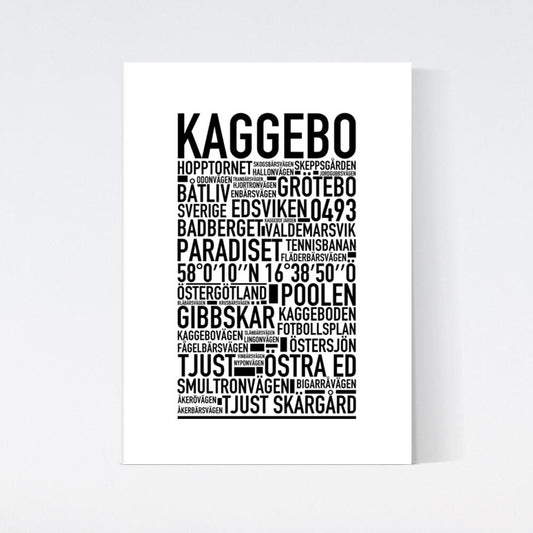 Kaggebo Text Poster