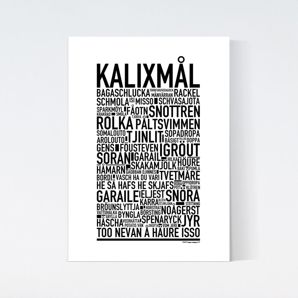 Kalixmål Dialekt Text Poster