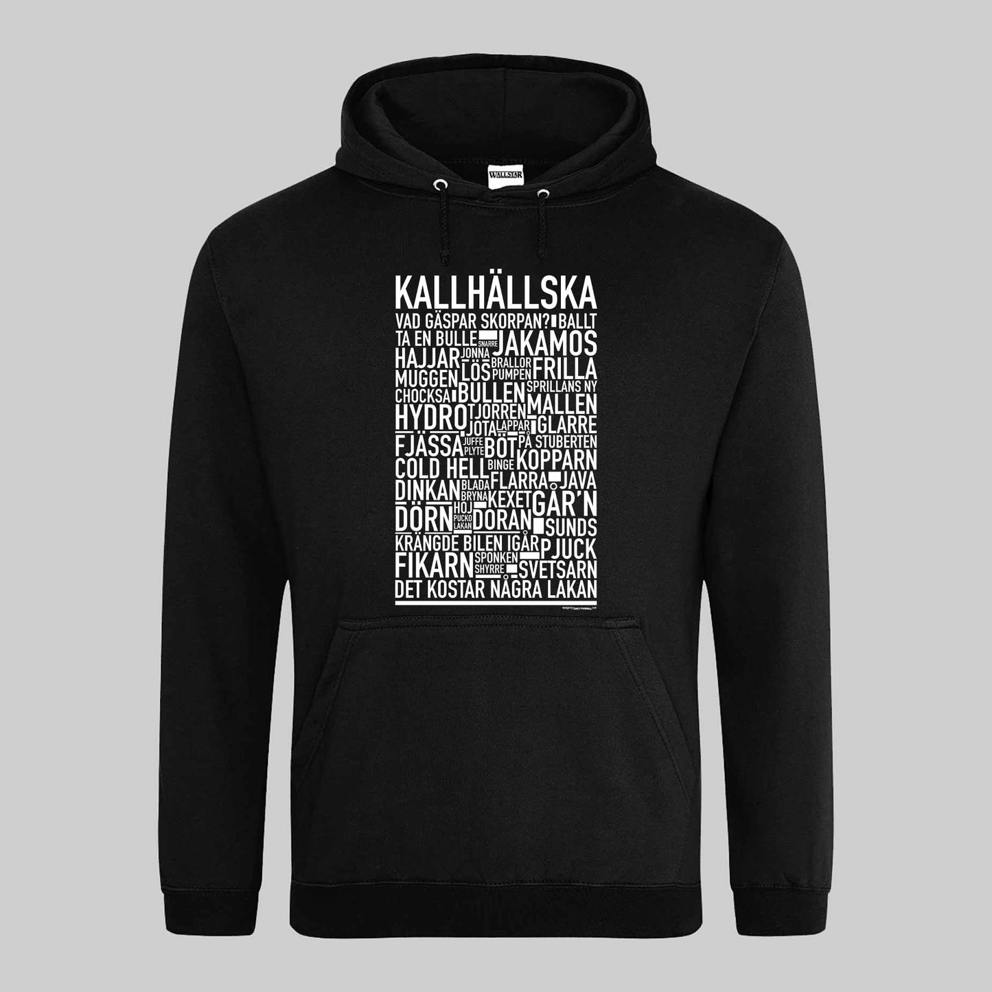 Kallhällska Dialekt Text Hoodie