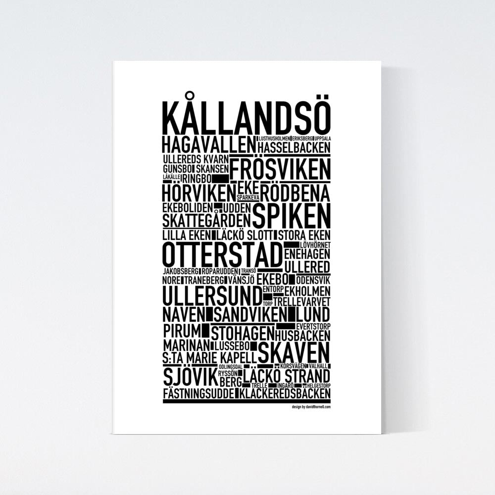 Kållandsö Text Poster