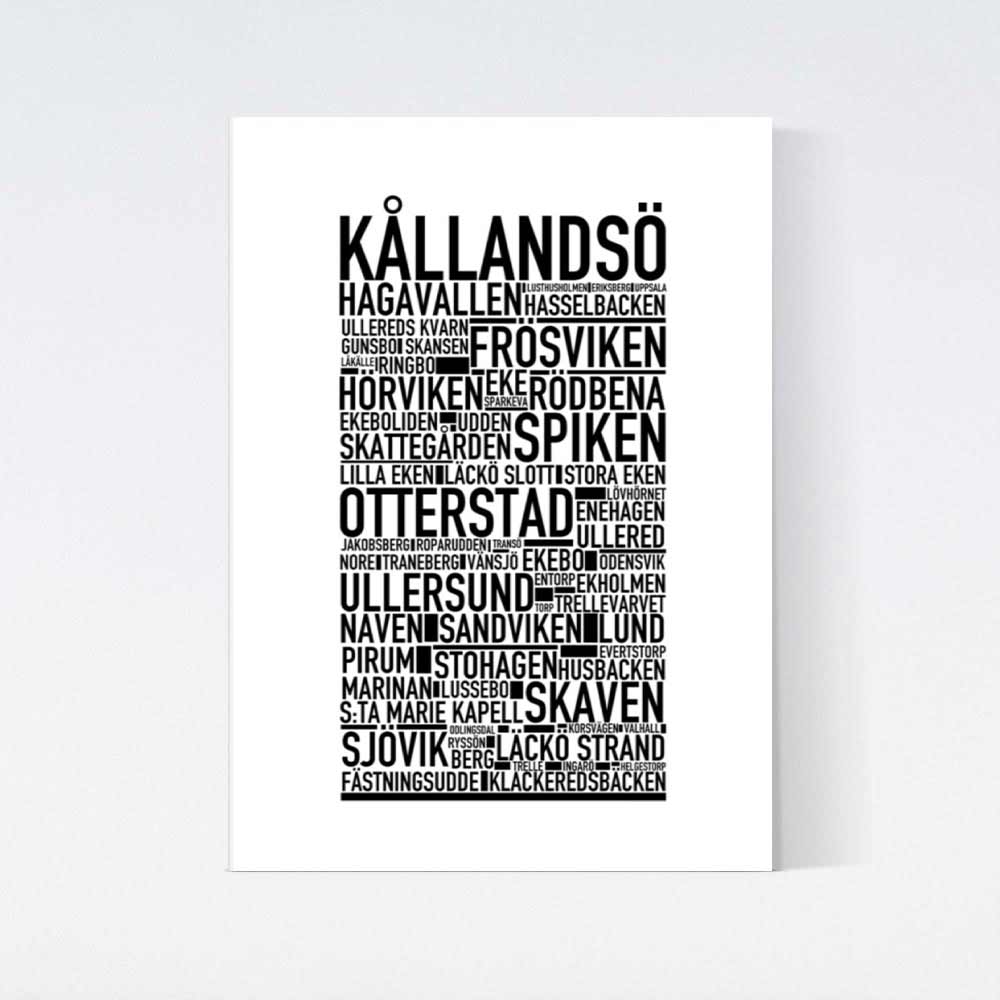 Kållandsö Text Poster