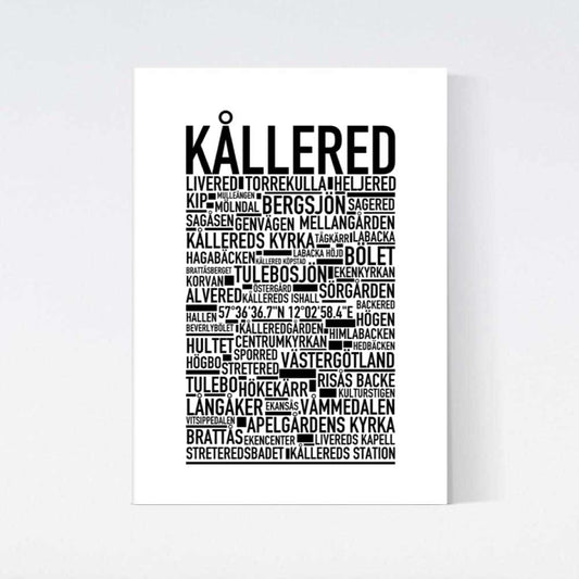 Kållered Text Poster