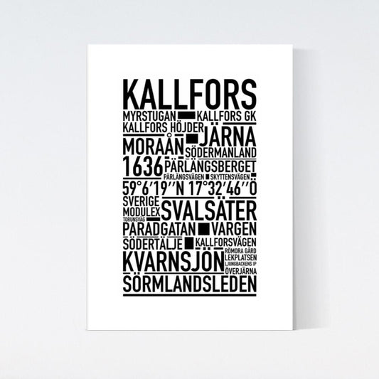 Kallfors Text Poster
