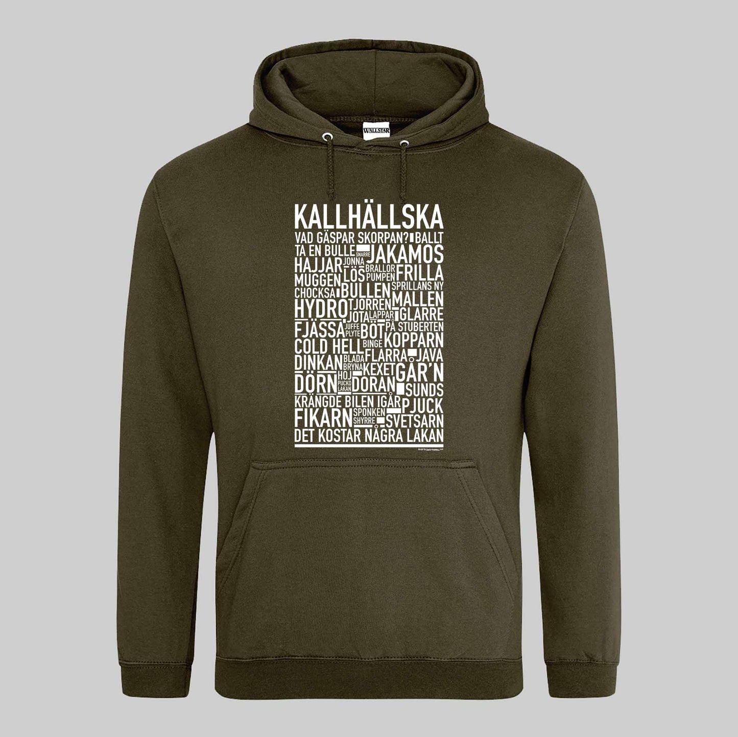 Kallhällska Dialekt Text Hoodie