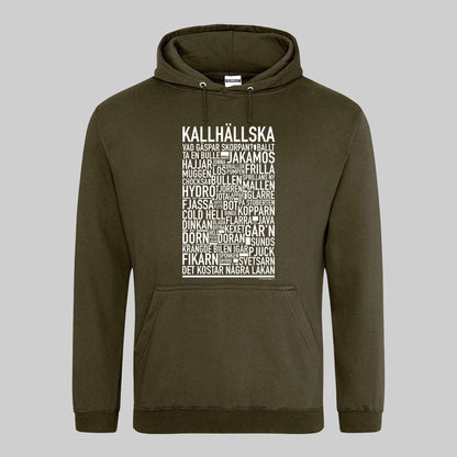 Kallhällska Dialekt Text Hoodie