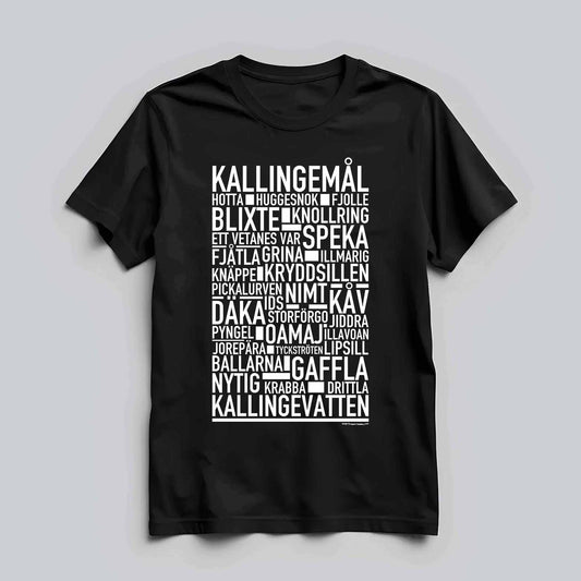 Kallingemål Dialekt Text T-shirt