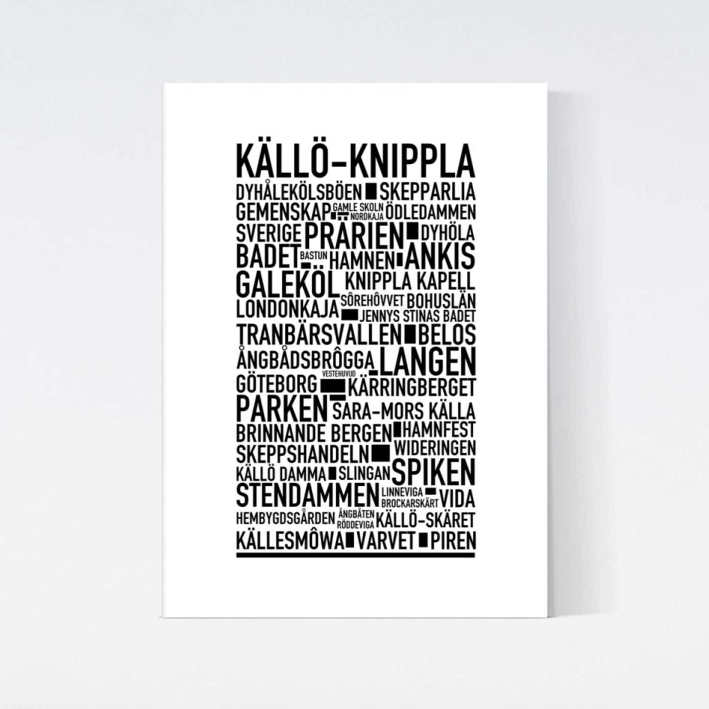 Källö-Knippla Text Poster